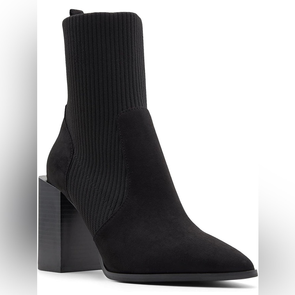 Elegant Black Women's Sock Boots